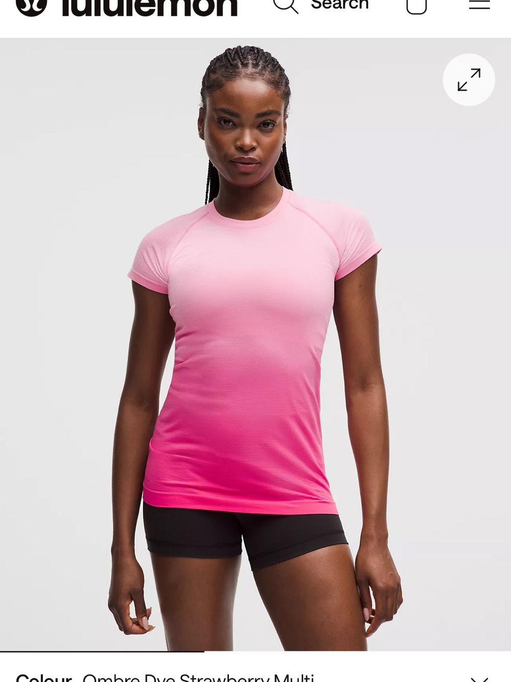 Lululemon Women’s Swiftly Short Sleeve Athletic Top.Size 8
